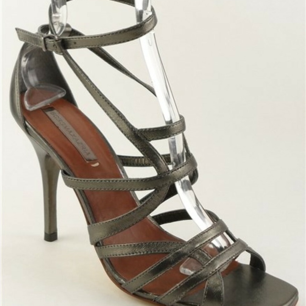 BCBGMaxazria metallic bronze stiletto heels - Picture 3 of 6